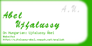 abel ujfalussy business card